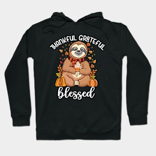 Sloth holding pumpkin spice happy Fall Yall autumn sloth Hoodie